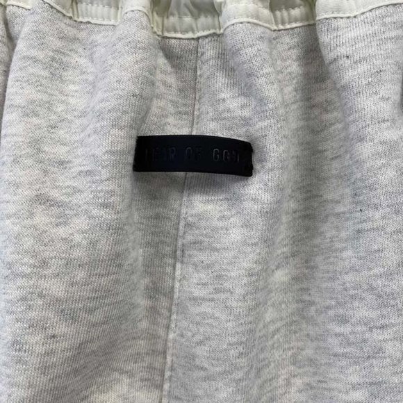 Fear Of God Fg7c Flocked Print Vintage White Drawstring Shorts - Picture 7 of 8